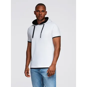 Pánská móda Pánské triko OMBRE OM-TSCT-0256 WHITE XL