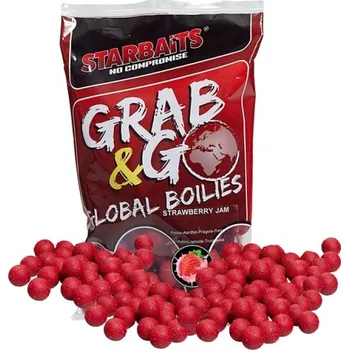 Boilies STARBAITS Boilies Grab Go Global Strawberry 14mm 1kg - 14 mm