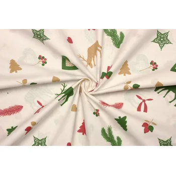 Bavlněné plátno - Vánoční vzor