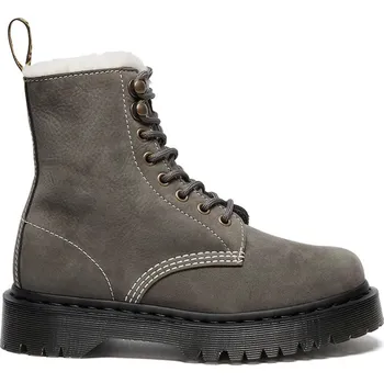 Dámská zimní obuv Kožené workery Dr. Martens 1460 Pascal Bex Fur Lined dámské, šedá barva, na platformě, DM41419020 90X, EUR 37