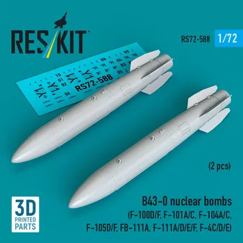 Plastikový model Reskit 1/72 B43-0 nuclear bombs (2 pcs.)