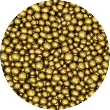 Cukrovo-rýžové perly antik zlaté 5mm 1kg - I LOVE CAKES | Skvělé pro Váš domácí dort