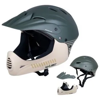 Cyklistická přilba Downhill přilba W-TEC Campanero Coast Forest Velikost S (48-54)