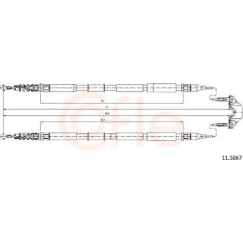 Auto-moto Lanko ruční brzdy COFLE 11.5867