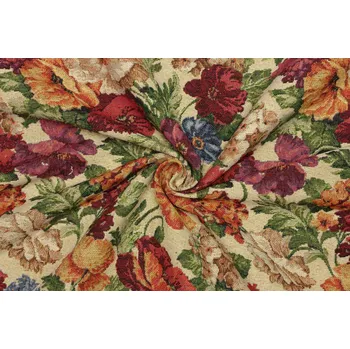 Dekorační látka - Květinový vzor - 7780