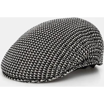 Čepice Čepice z vlněné směsi Kangol GRID KNIT černá barva, K3780.BK001 99X, vel. M