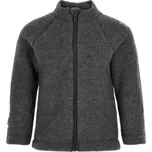 Dětská mikina na zip merino-fleece barva šedá Anthracite Melange Mikk-Line Velikost: 122