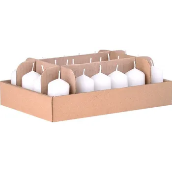 Svíčka Svíčka adventní válec 40x60mm bílý 1ks z balení 24ks