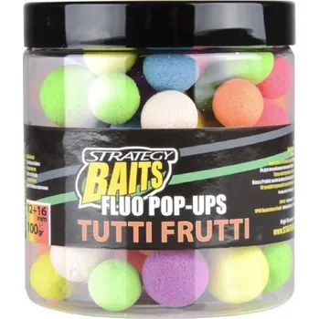 Boilies STRATEGY BAITS Plovoucí boilies Fluo Pop-Ups 100 g - Tutti Frutti / 20 mm