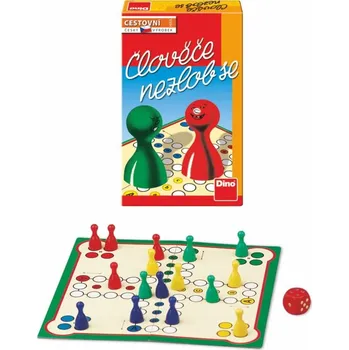 Desková hra Člověče, nezlob se cestovní společenská hra v krabičce 12x18x4cm