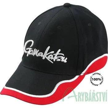 Rybářské oblečení GAMAKATSU Kšiltovka Cap Streamline Black Red