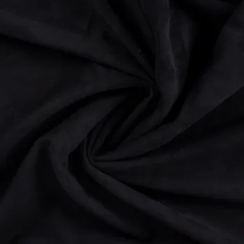 Zateplený semiš SUEDE Sherpa Stretch – Černá