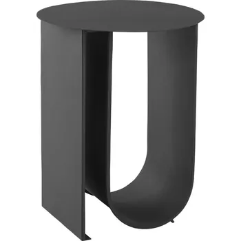 Toaletní stolek Jotex Černý kovový odkládací stolek LOSTALLO 40,5 cm