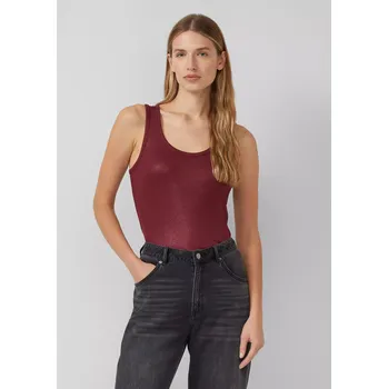 s.Oliver žebrované tílko se třpytkami vínové Velikost: 46