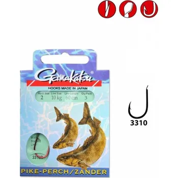 GAMAKATSU Návazec na candáta BKD-3310R/0 Zander Braided - 1