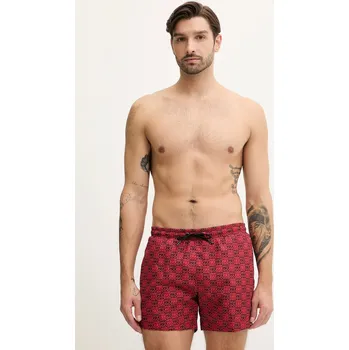 Pánské kraťasy Plavkové šortky HUGO AARON_SWIM červená barva, 50556792 33B, vel. S
