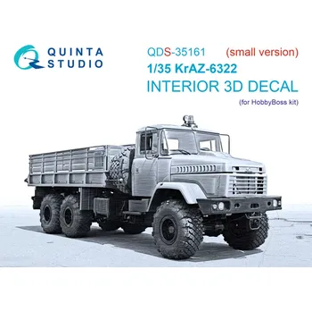 Plastikový model Quinta studio 1/35 KrAZ-6322 3D-Print&col.Inter. (HOBBYB) SMALL