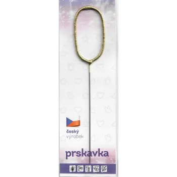 Dortová svíčka Drutep Prskavka zlatá - O