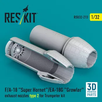 Plastikový model Reskit 1/32 F/A-18 S.Hornet/EA-18G exh.nozzles 2 (TRUMP)