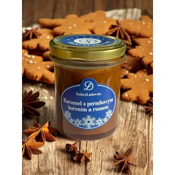 Bonbon DobroLádovna Karamel s perníkovým kořením a rumem LIMITOVANÁ EDICE Velikost balení: 150 g