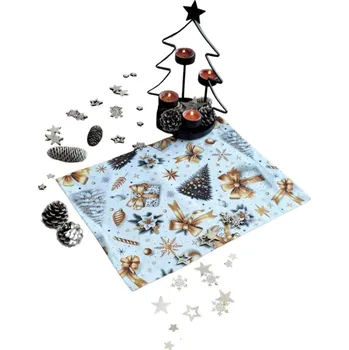 ubrus Textilní prostírání Vánoce - 1 ks - bílá