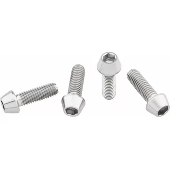 Košík na láhev WOLF TOOTH šrouby na košík Titanium 4ks