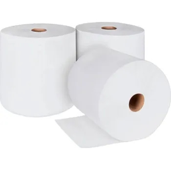 Papírový ručník Role průmyslová 380 m, šíře 360 mm, 2-vrstvá, 100% celulóza, extra bílá