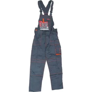 montérky Kalhoty montérkové s laclem, šedé, 2XL 188/106-110, LAHTI PRO