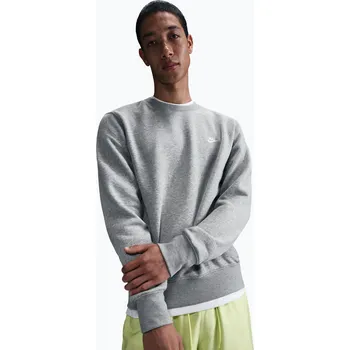 Pánská mikina Pánská mikina Nike Club Fleece Crew dark grey heather/white