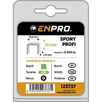 Průmyslová sponka Spony PROFI, 345/14 mm, 6000 ks, ENPRO