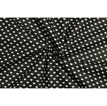 Bavlněné plátno - Srdce 6 mm