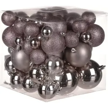 Vánoční ozdoba Ozdoby plastové (62 ks) VAK123-PINK - SLEVA 3% s kodem radost25