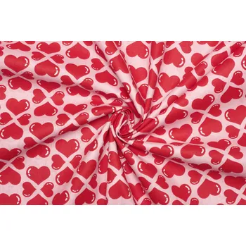 Bavlněné plátno - Srdce