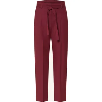 Dámské kalhoty Windsor. Dámské 7/8 Kalhoty, tmavě červená, 32