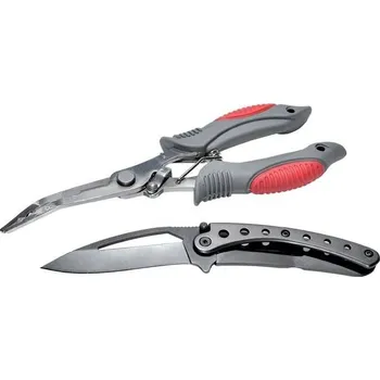 Umělá nástraha CARP ZOOM Pliers &amp; Knife SET Vyprošťovací Kleště a Skládací Nůž