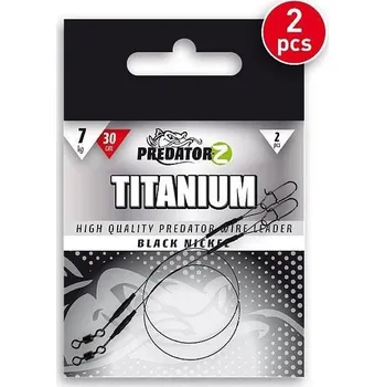 CARP ZOOM Titanové lanko Predator-Z Titanium Wire Leader 15kg 2ks - 20 cm