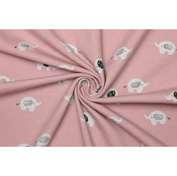 Bavlněný úplet - Dětský vzor sloni