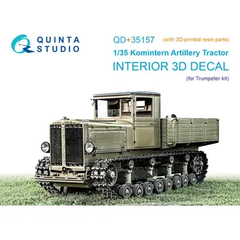 Plastikový model Quinta studio 1/35 Komintern Artillery Tractor 3D-Print&col.Int.