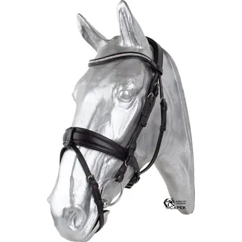 Uzdečka Kentaur -ŠIROKÝ NÁNOSNÍK- - Černá - Cob