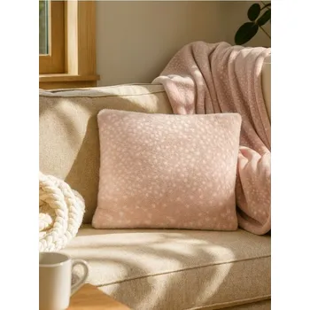 Povlak na dekorativní polštářek Sinsay - Oboustranný povlak na polštář s umělým kožíškem a fleecem - růžová - 425HN-30X - 425HN-30X-ONE