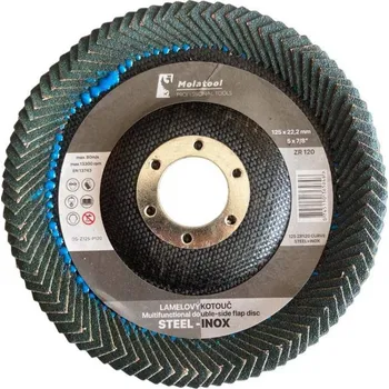 Brusný kotouč Kotouč oboustranný lamelový brusný PROFI, Ø 125 mm, P120, Zirkon