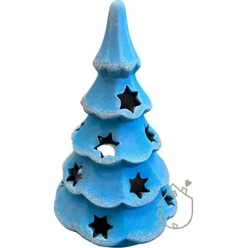Svícen Keramický svícen Popis: Stromeček modrý keramický, vysoký 20 cm