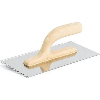 Zednické hladítko Hladítko nerez ECO LINE, zub 6 mm, 270 x 130 mm