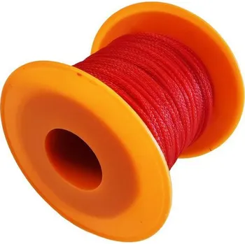 Zdenické nářadí Provázek stavební pletený, 50 m, 1 mm, červený, ENPRO