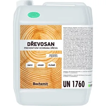 Lak na dřevo DŘEVOSAN zelený, 5 kg