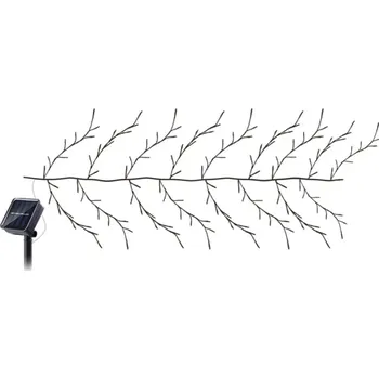 Vánoční dekorace Solární LED světlo ve tvaru vrby 1,45 m 72 diod Teplé bílé venkovní zahradní osvětlení Dekorativní lampa s panelem a kůlem