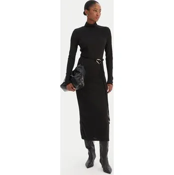 Dámské šaty Vero Moda Úpletové šaty Louisa 10336207 Černá Loose Fit XS