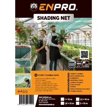 Zahrada Tkanina stínící HDPE, 150 g/m2, UV stabilní, 1,5 x 10 m, antracit, ENPRO