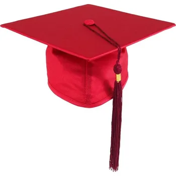 Gadget Promoční čepice STANDARD - červená, Barva střapce 403 - vínová , promoce - dárek k promoci