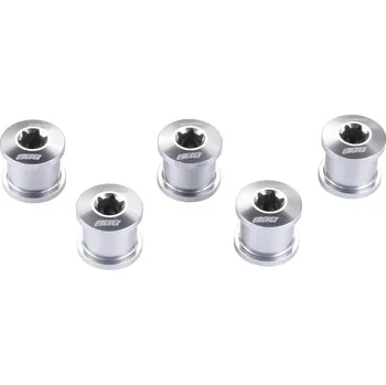 šrouby převodníku BBB HexStars 5ks stříbrné